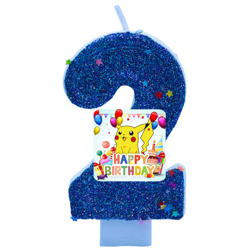 Zebra Candle Supplies - Pokemon Monster Pikachu Candles Themed Birthday