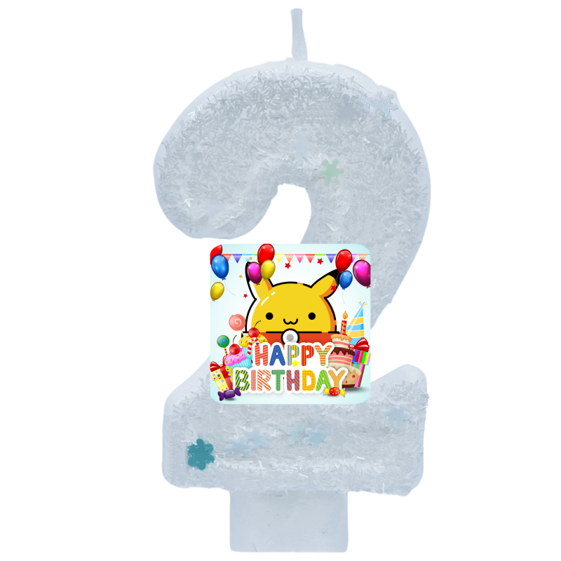 Zebra Candle Supplies - Pokemon Monster Pikachu Candles Themed Birthday