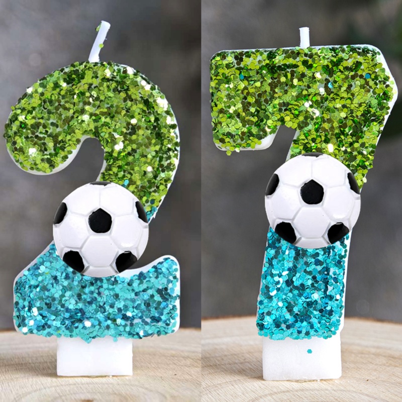 Zebra Candle Supplies - Football Candles Number 0-9 Soccer Candle
