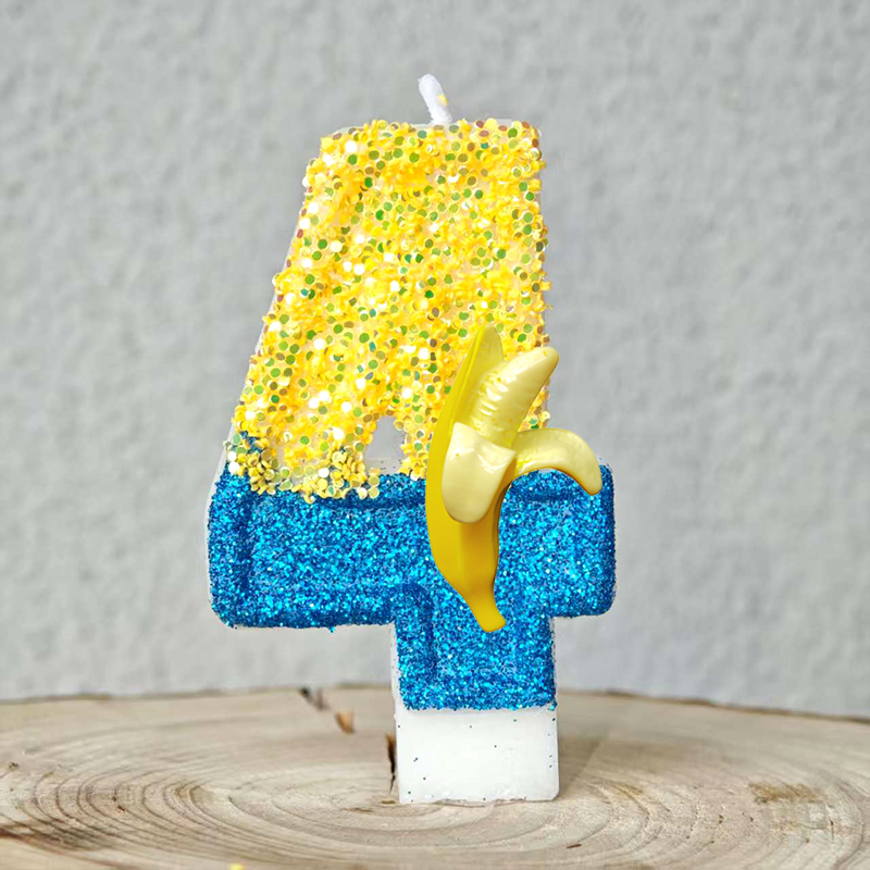 Cute Yellow Banana Man Candle  - Zebra Candle Supplies ulasan dan harga