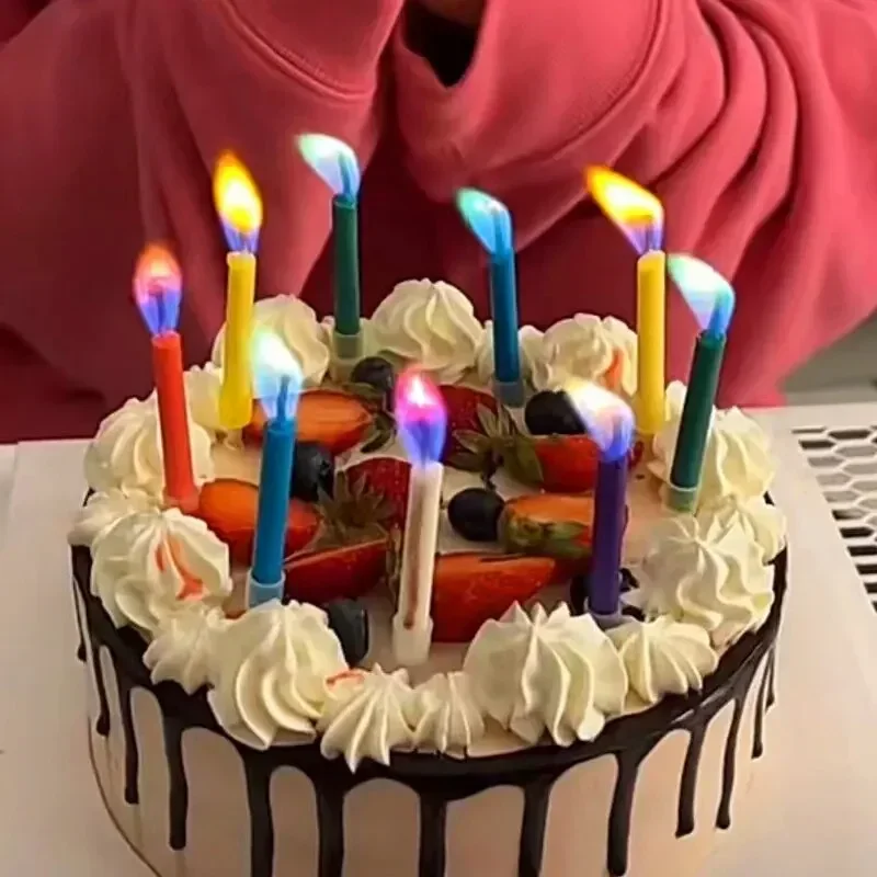 6pcs Colored Birthday Party Su - Zebra Candle Supplies ulasan dan harga