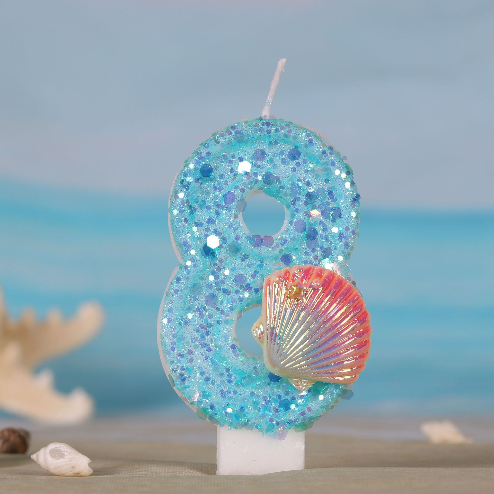 Ocean Mermaid Theme Cake Candl - Zebra Candle Supplies ulasan dan harga