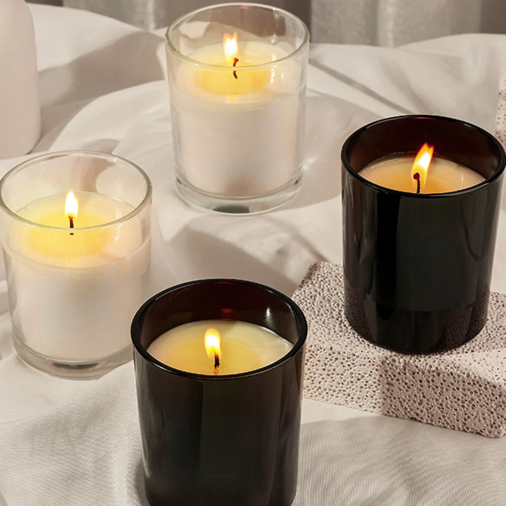 Luxury Glass Candle Jar Black  - Luxury Candle Supplies Jars ulasan dan harga