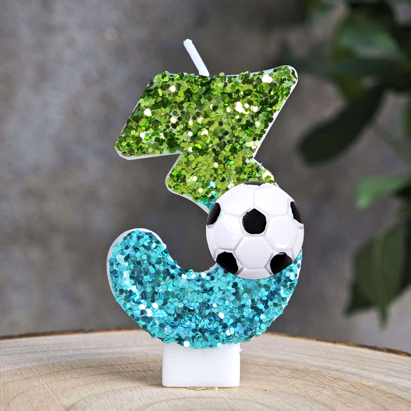 Football Candles Number 0-9 So - Zebra Candle Supplies ulasan dan harga